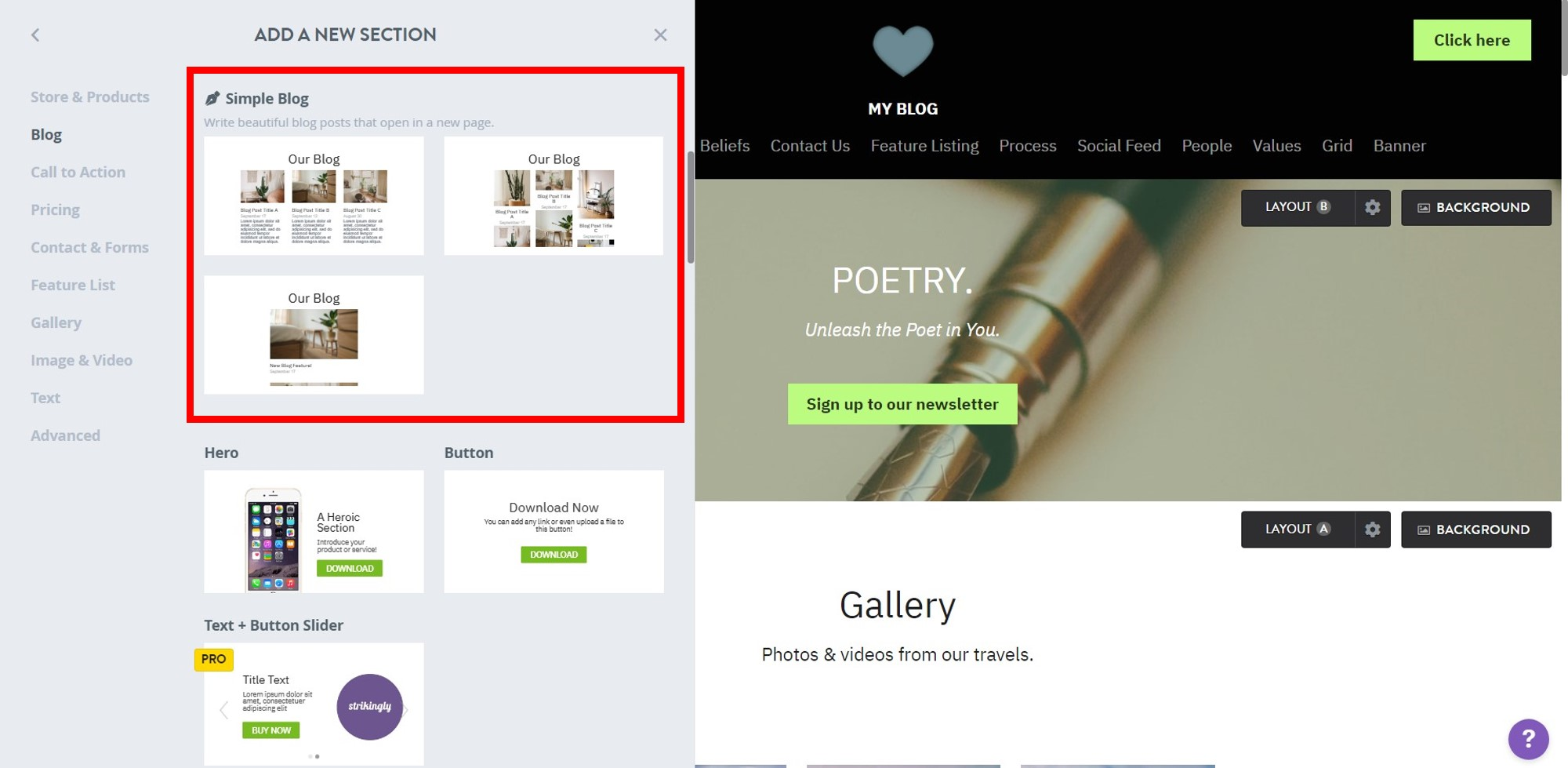 Site Editor Add Simple Blog Site Editor Add Simple Blog